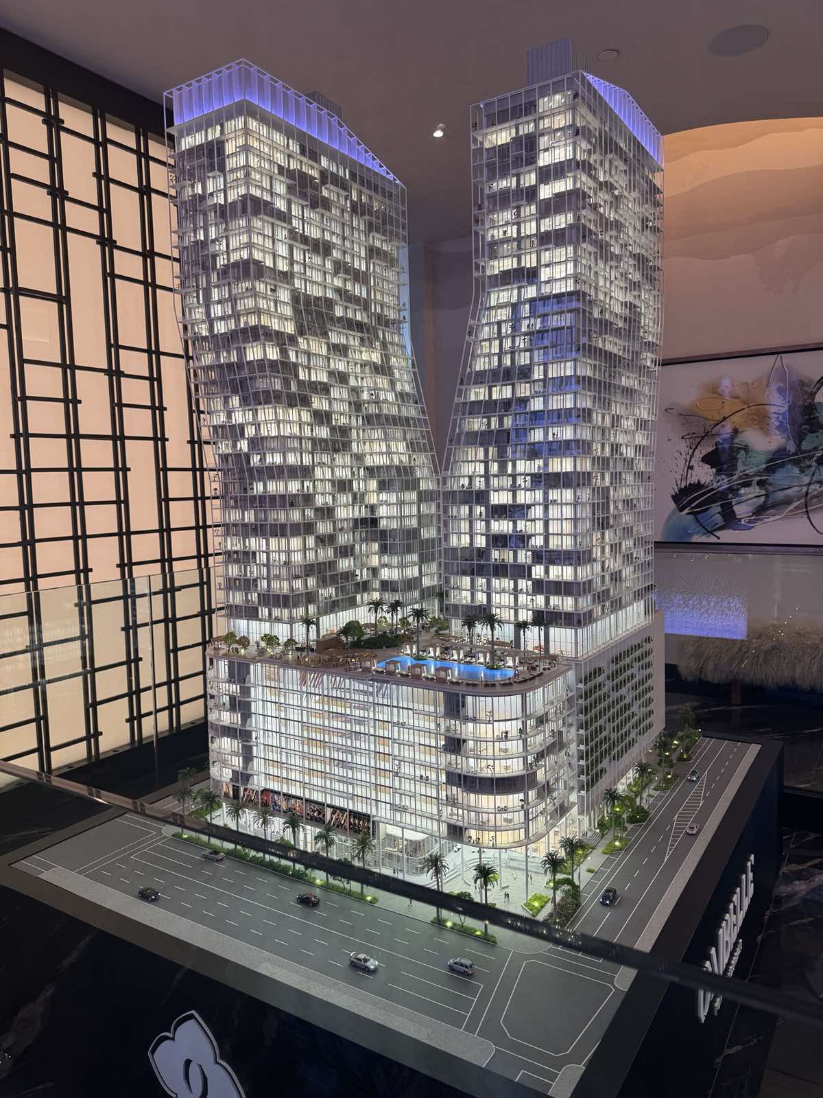 Két toronyépület Ft. Lauderdale centrumában, resort-stílusú, modern városi élet